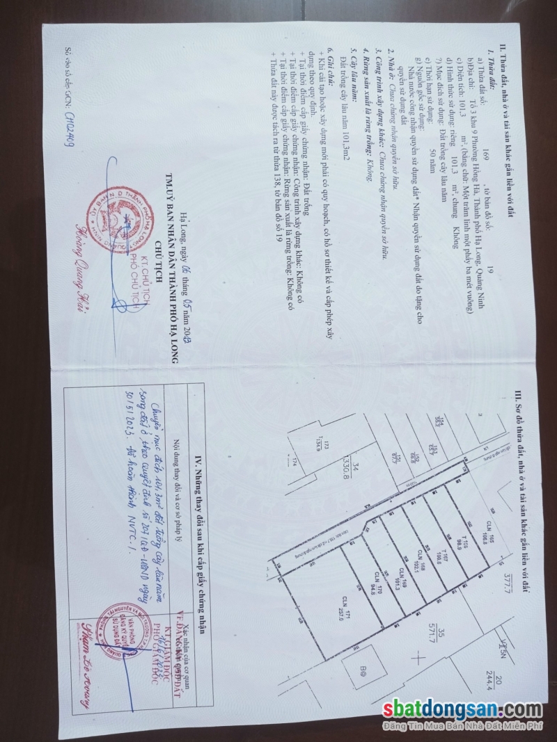 Bán 100m đất-sổ đỏ, chính chủ–Ngõ 86, tổ 3, khu 9, phường Hồng Hà - Hạ Long- QN.